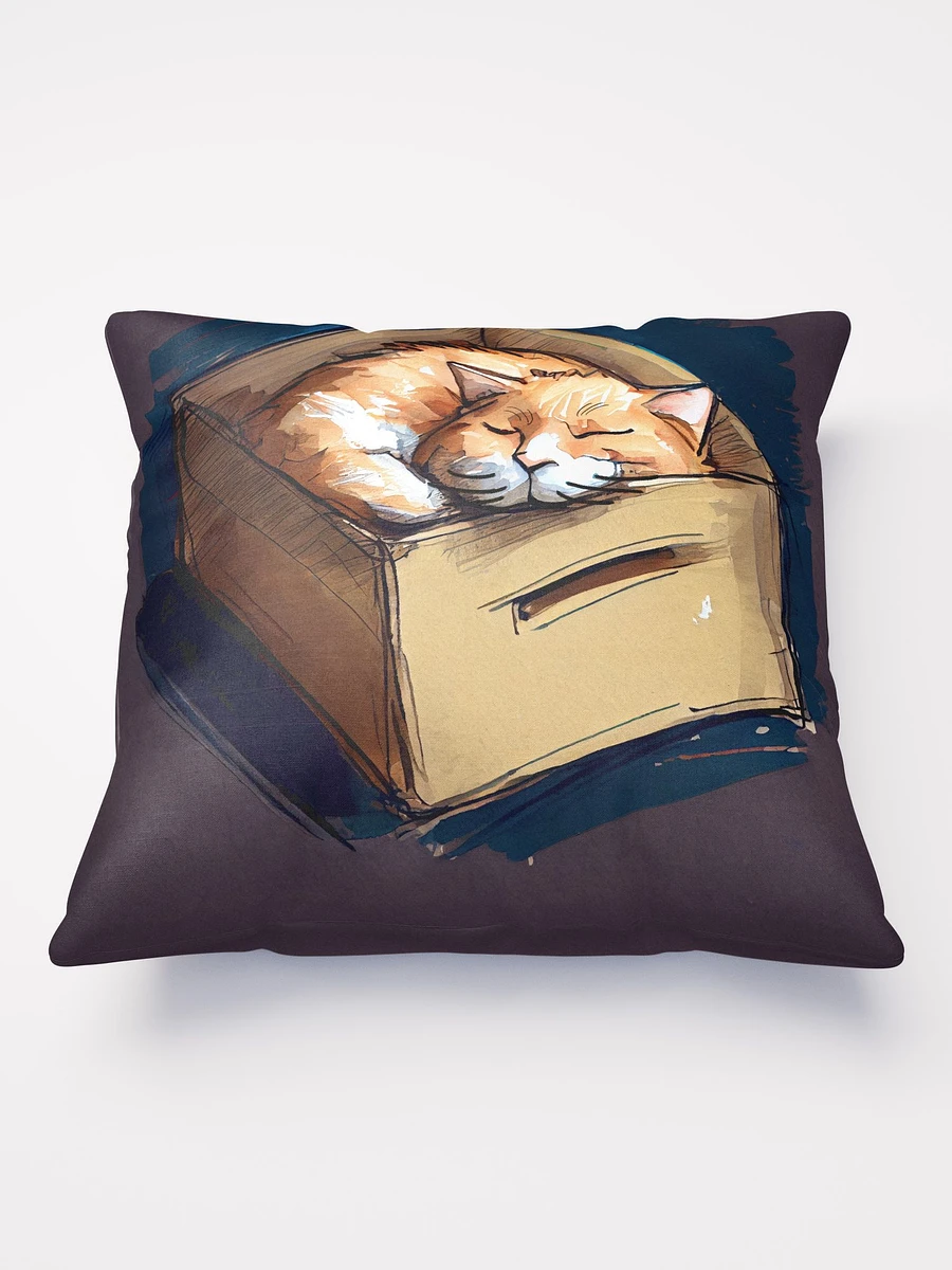 Kitty In A Box - Ginger Cat Throw Pillow product image (2)