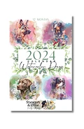 Watercolor Dogs 2024 Wall Calendar, 12 Month product image (1)