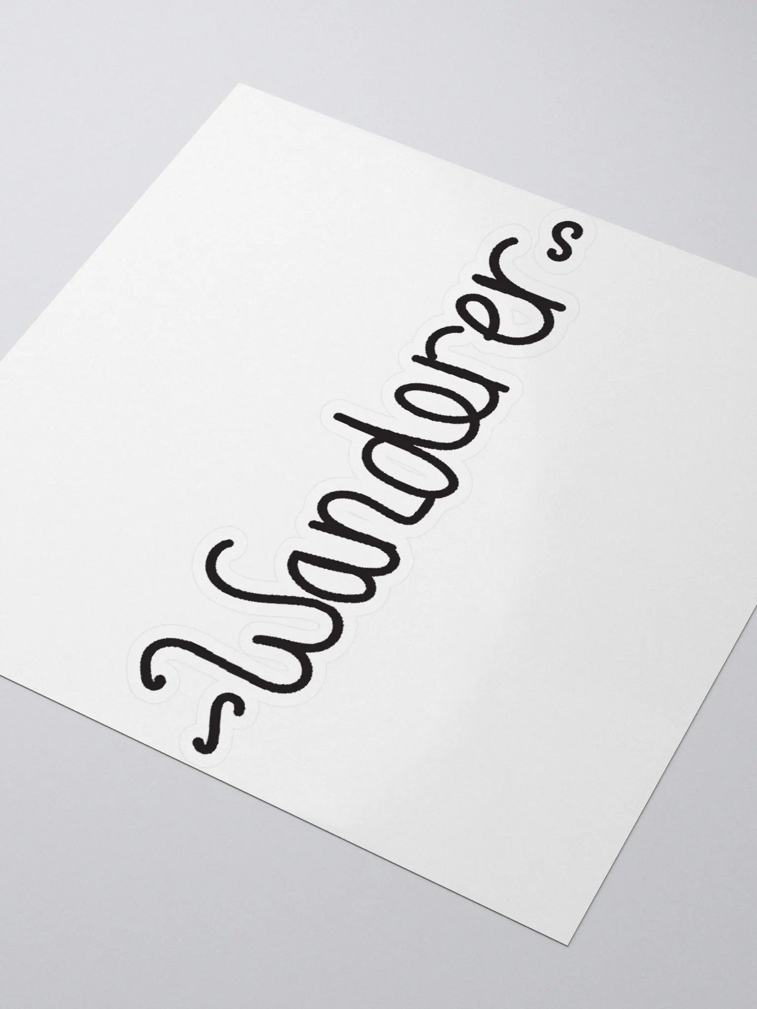 wanderer hand lettering sticker product image (3)