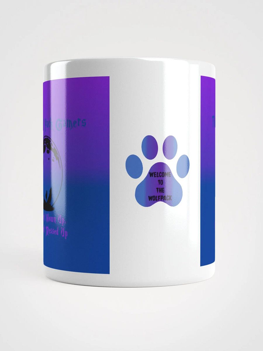 The Wolf Pack gamers Gaming Motto with PawPrint Mug product image (5)