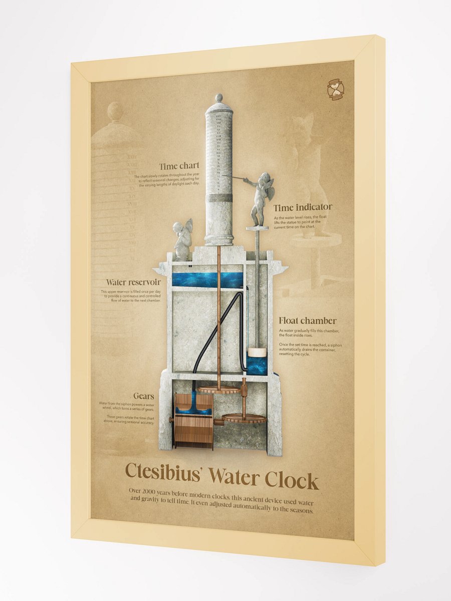 The Ancient Water Clock Framed Poster product image (3)
