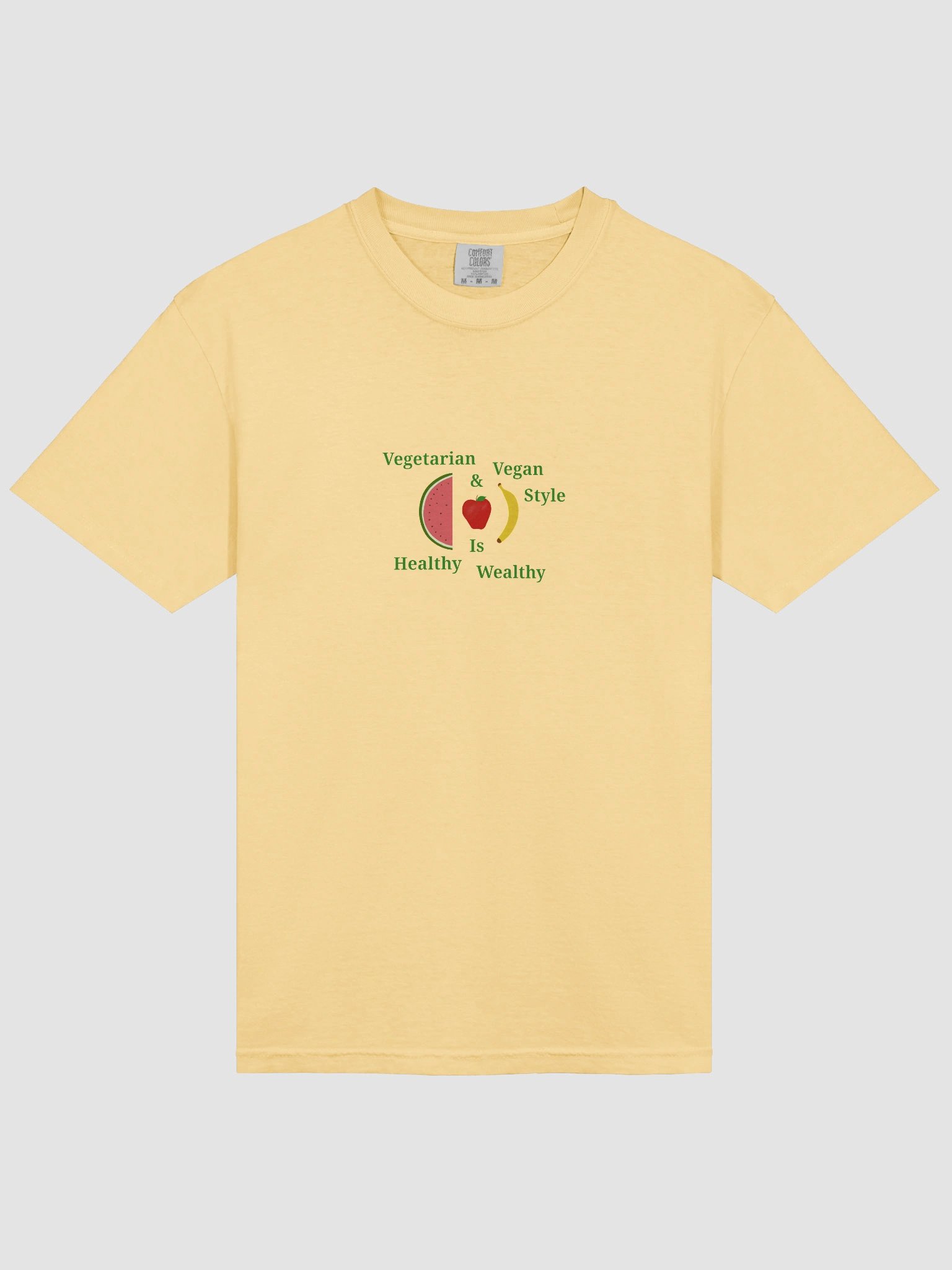 Healthy Wealthy Vegetarian T-Shirt product image (3)