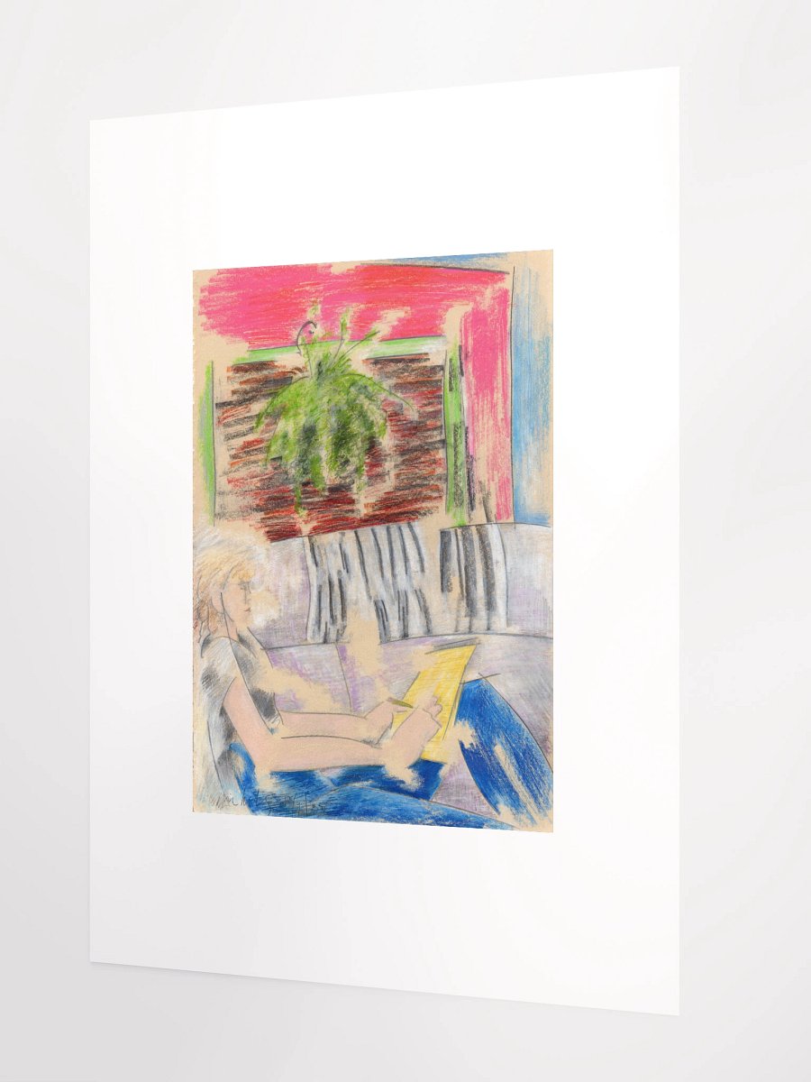 Woman with Yellow Tablet 12.09.85 print product image (2)