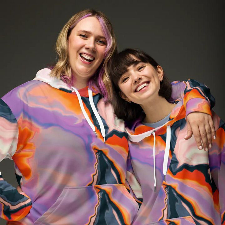 Marbled Dreams Unisex Hoodie product image (2)