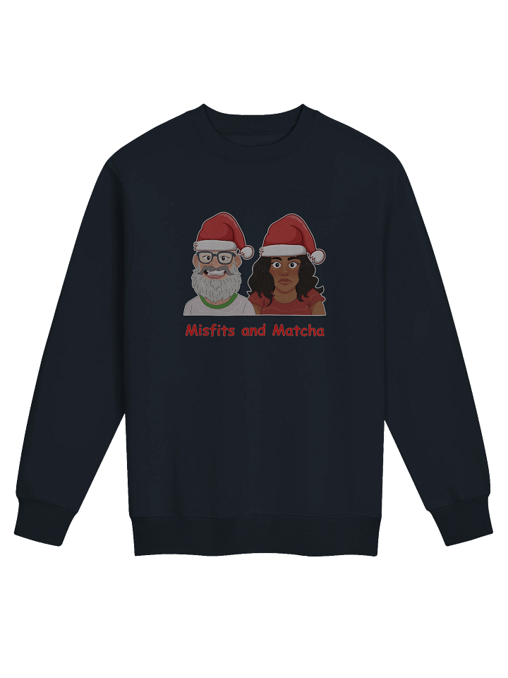 Misfits and Matcha Santa Hats Pullover Sweatshirt product image (5)