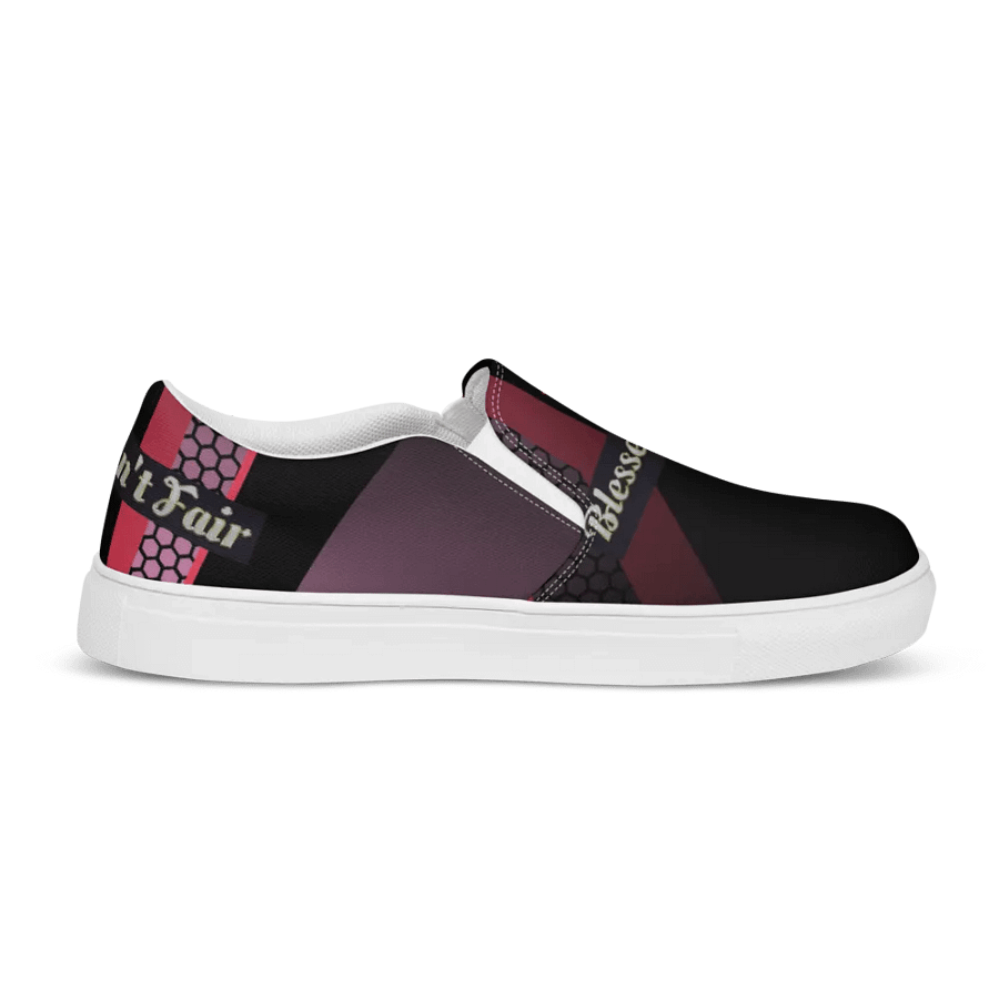 BBG Diamond Cross Black and Purple Men's Slip Ons product image (11)