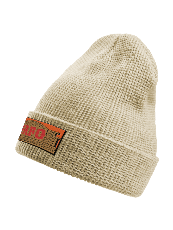 FAFO Waffle Beanie (Beige) product image (2)