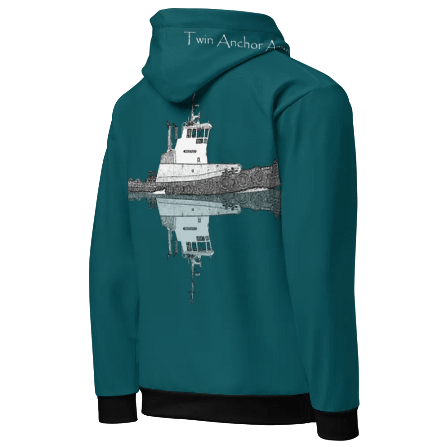 Teal Westrac tug Hoodie product image (10)