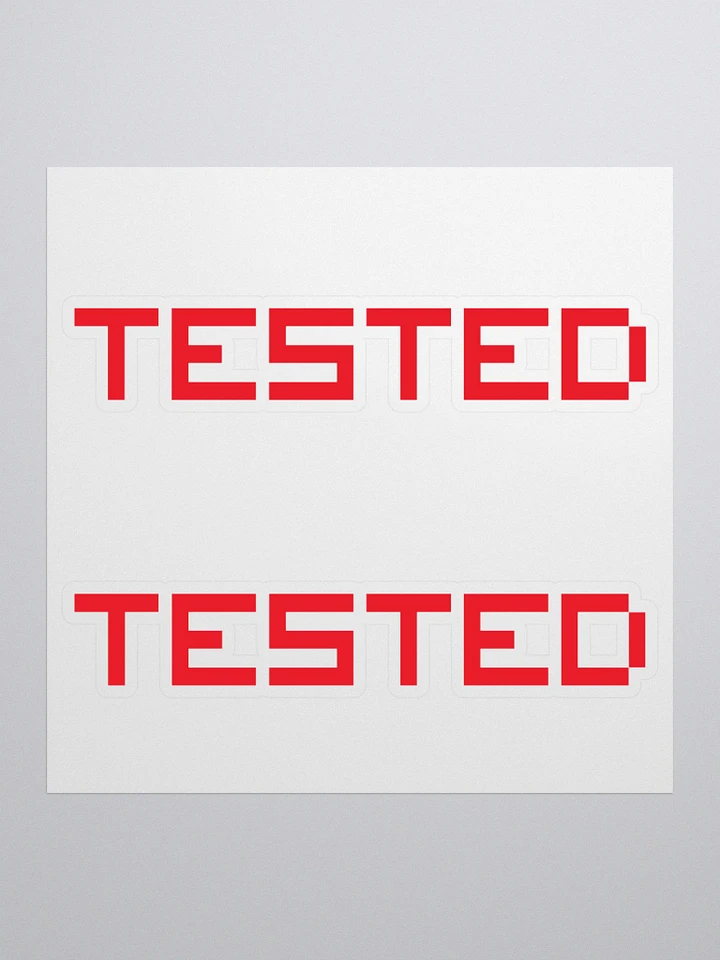 Classic Tested - Red Logo (Die-Cut Sticker) product image (1)