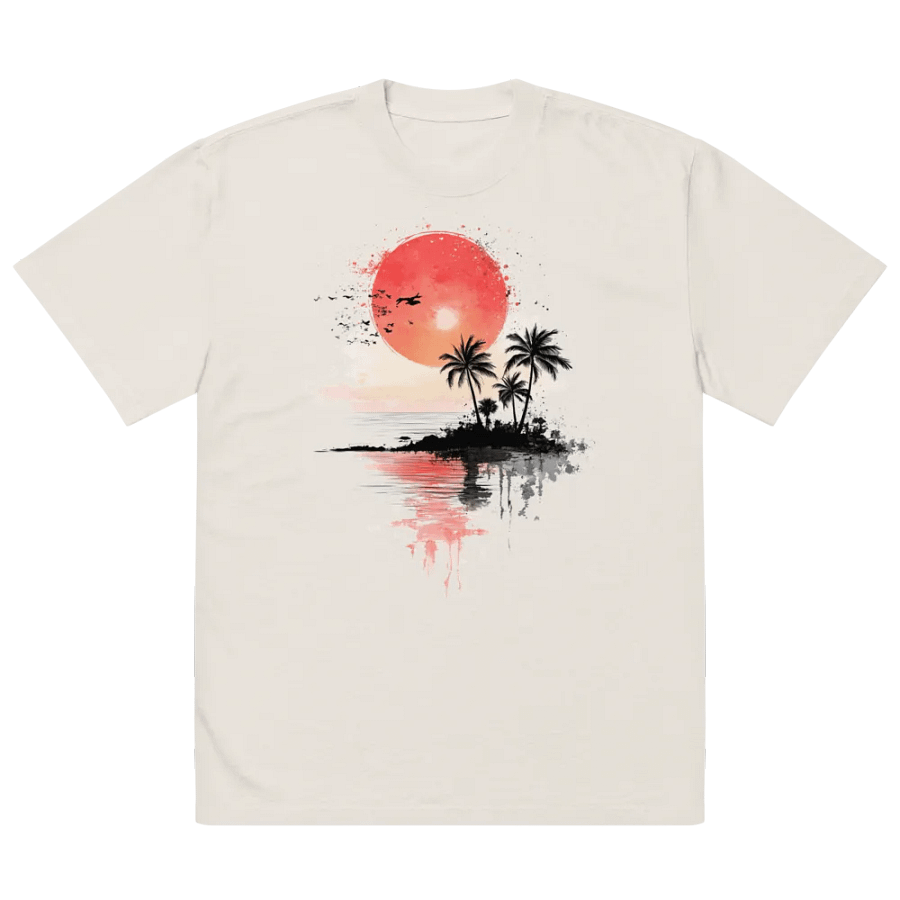 Sunset Paradise Oversized T-Shirt product image (2)