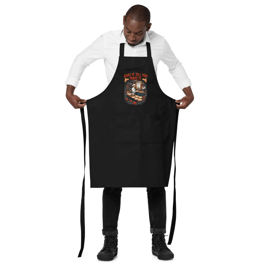 BAKE IT TILL YOU MAKE IT Organic Cotton Apron product image (4)
