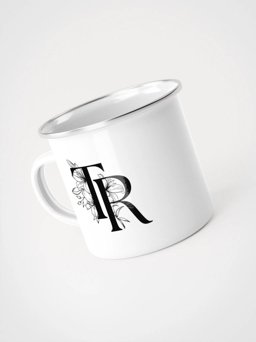 Personalized Enamel Cup – TR Floral product image (4)