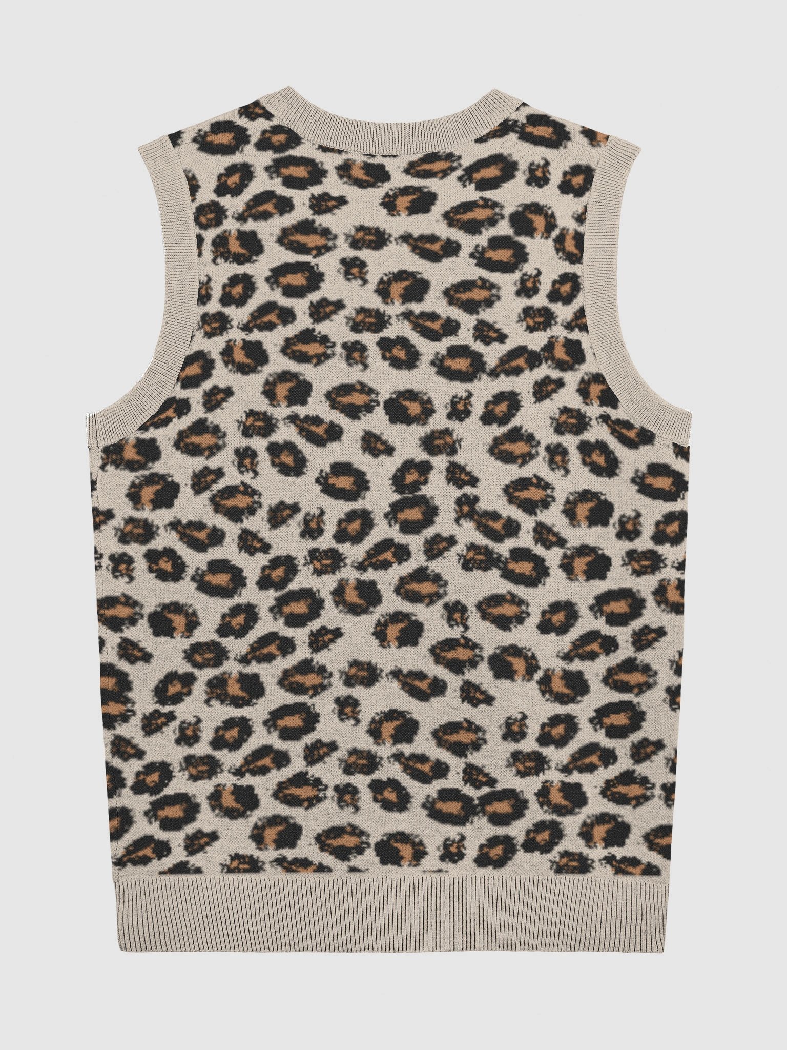 Freshi Simple Leopard V-Neck Sweater product image (6)