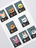 Skzoo fingerheart photocard sticker sheet product image (1)