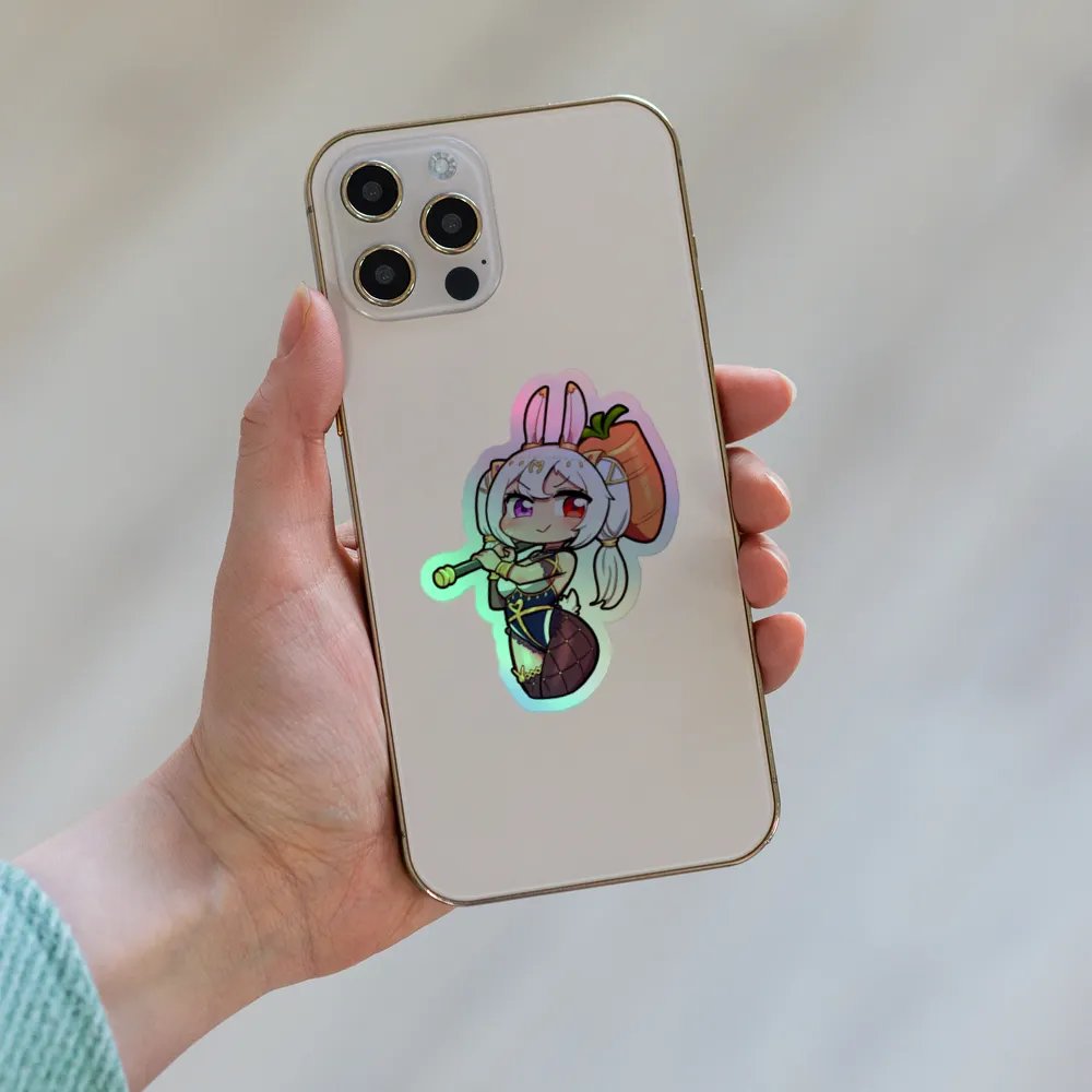 Kawaii Mioshi Rabbit Holographic Sticker Set product image (8)