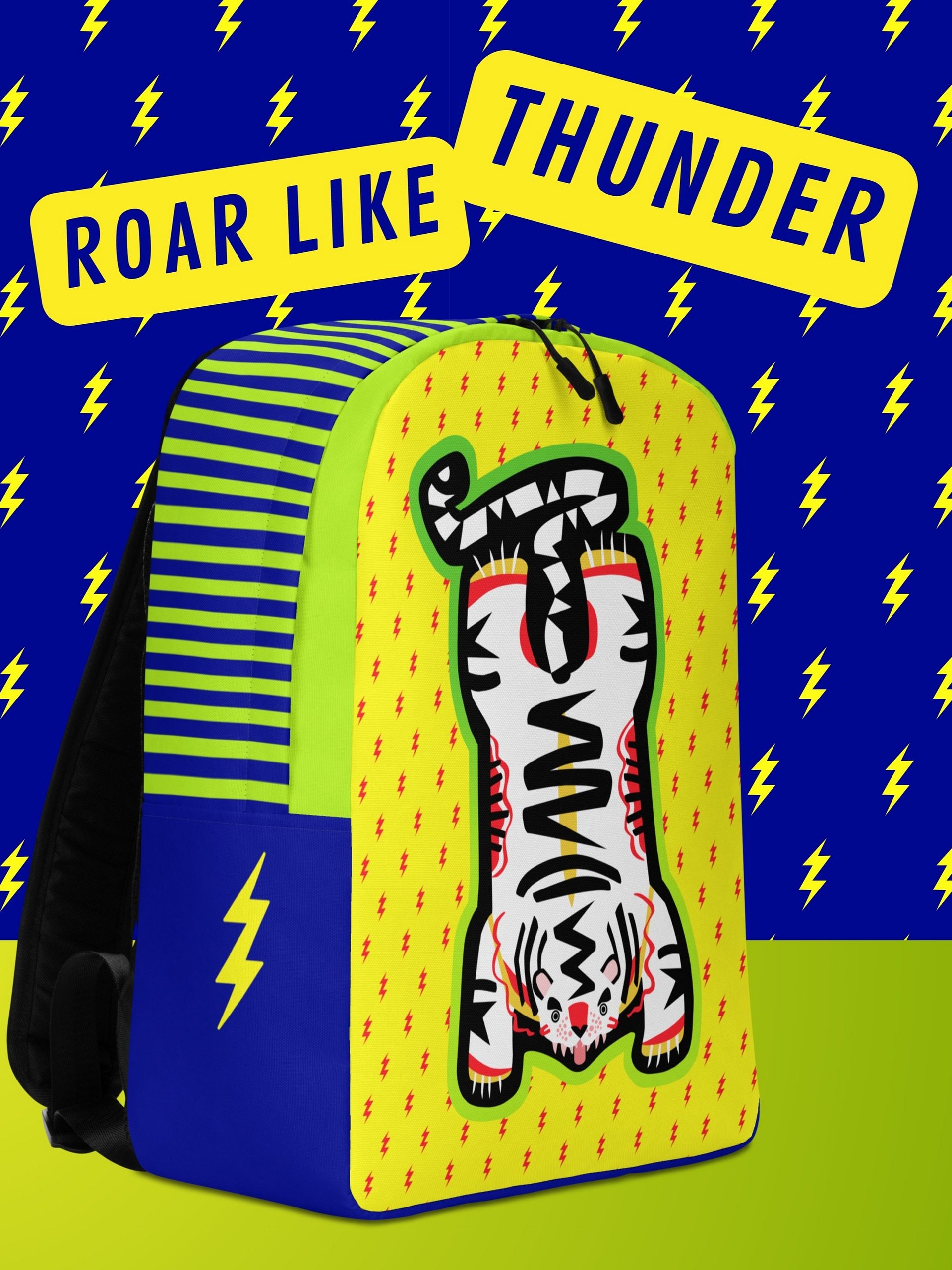 Yellow and Lime Tiger Backpack product image (1)