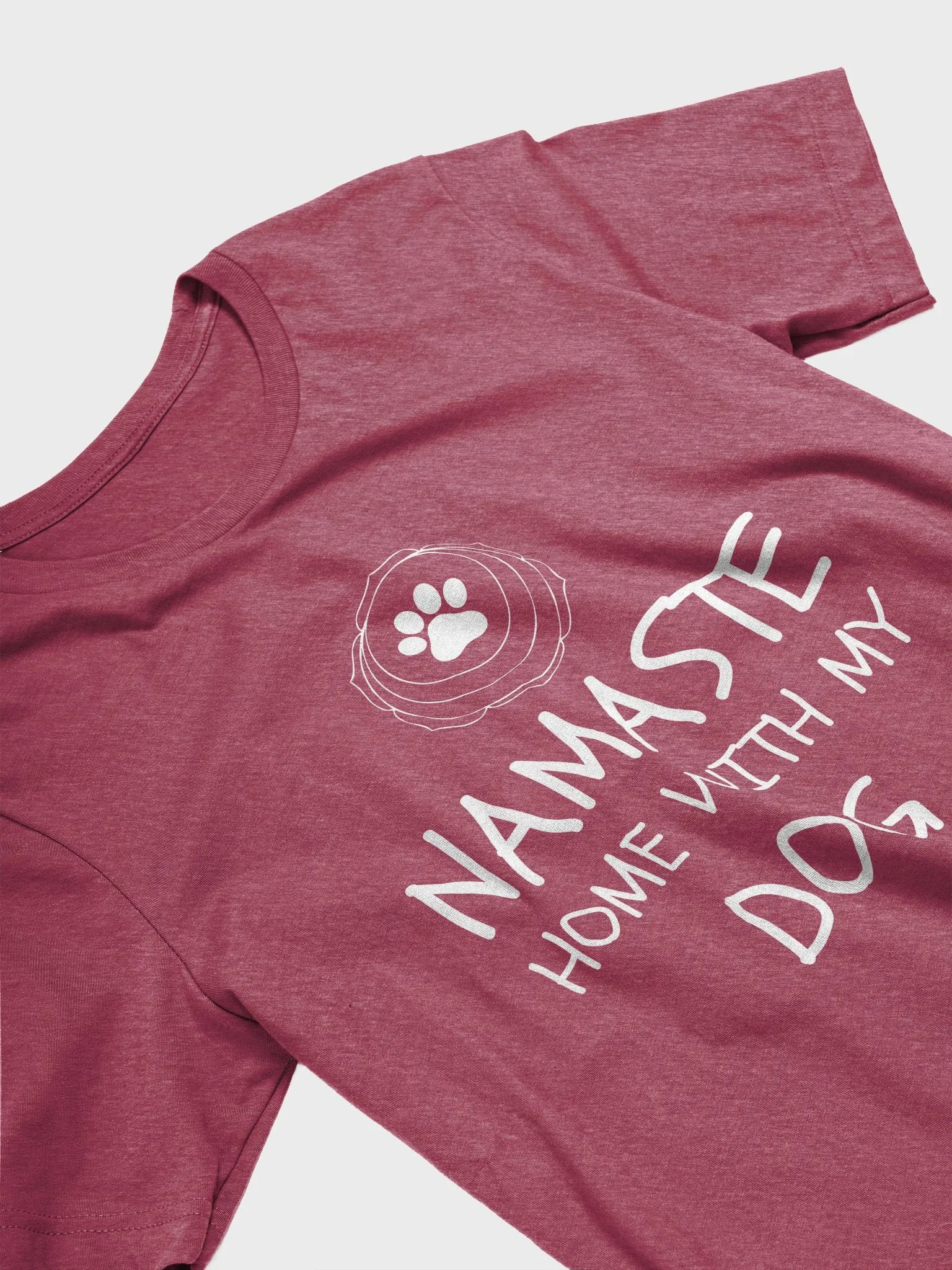 Namaste Home With My Dog - Unisex T-shirt Bella Canvas 3001 product image (11)