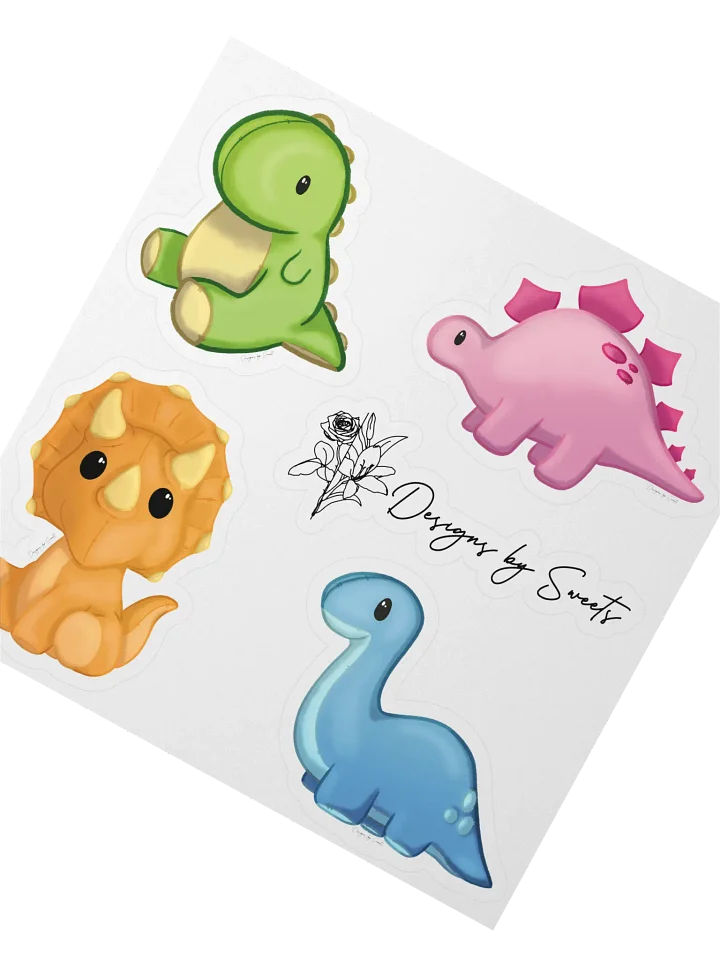 Cozy Dino Plushie Sticker Set product image (2)