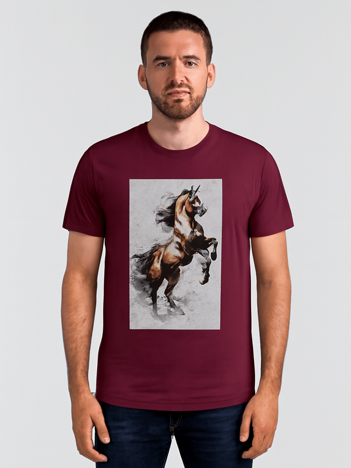 Dynamic Brushstroke Horse Art T-Shirt product image (1)
