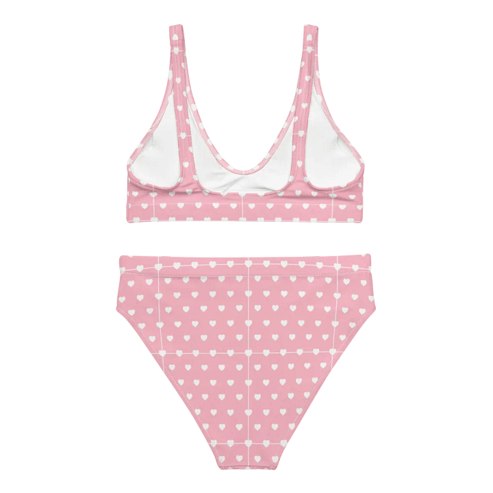 Pastel Heart Seamless Pattern High Waisted Bikini - V6 product image (2)