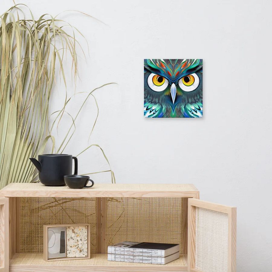 Fantasy Fractal Owl Art - v1 product image (9)