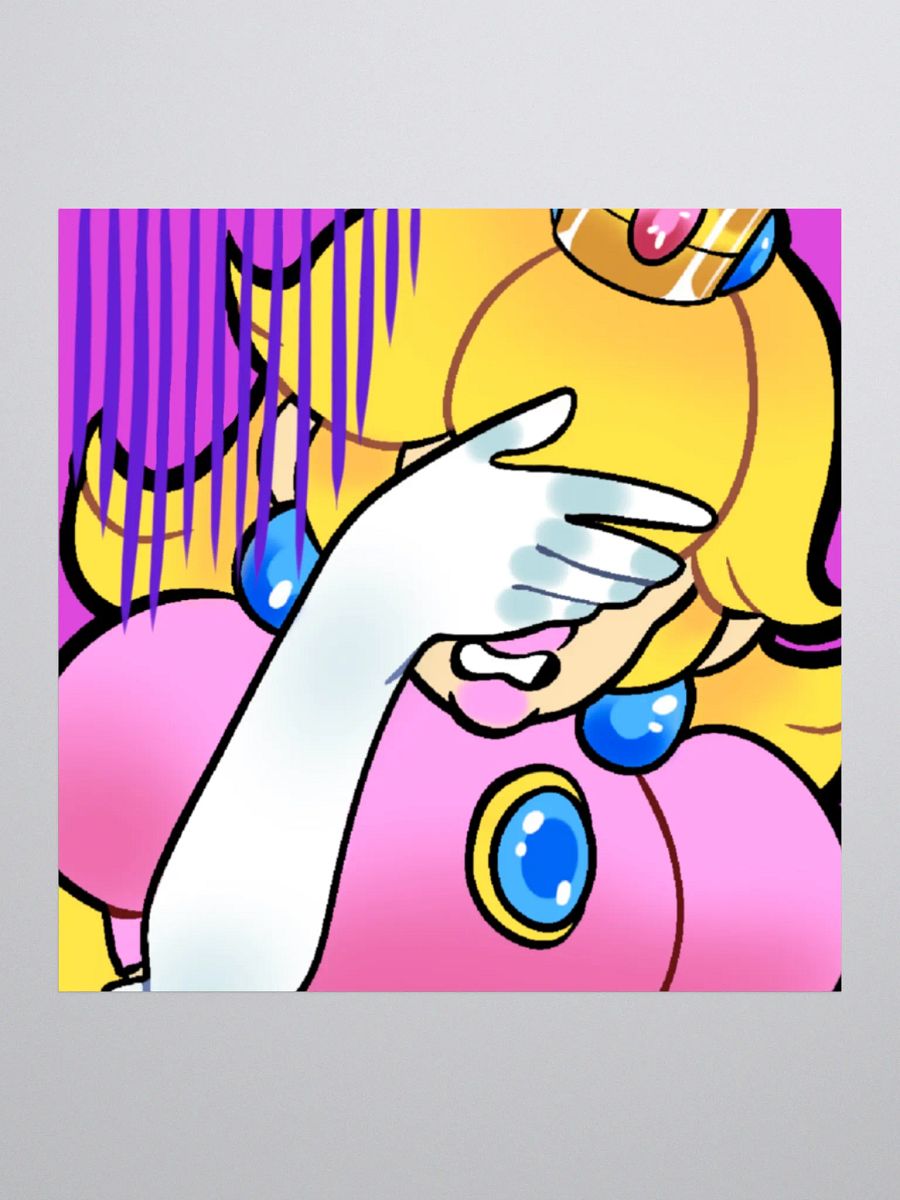 MARIOTHON PEACH STICKER product image (1)