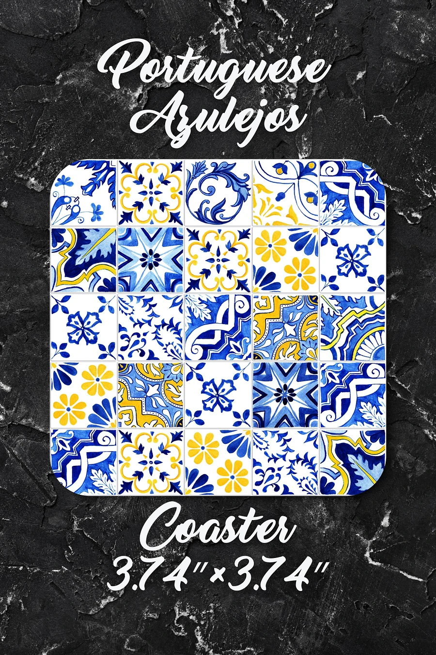 Portuguese Azulejo Tile Coaster, Design01 product image (6)