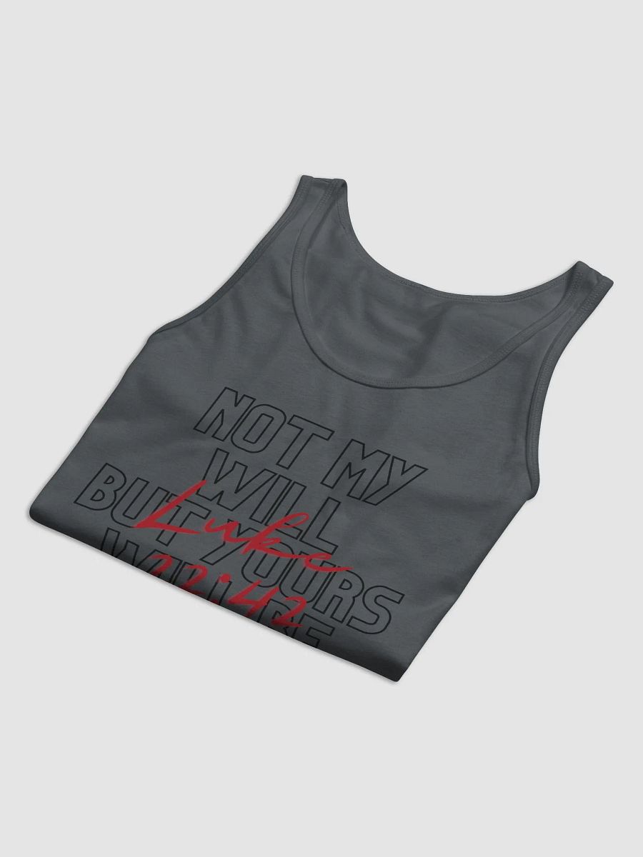 Luke 22:42 Tank (Black Design) (Unisex) product image (3)