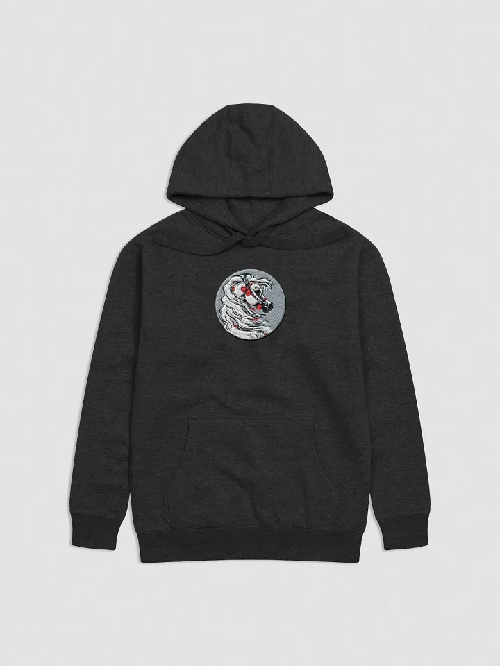 Arab Horse with Red Tassels Embroidered Pullover Hoodie product image (1)