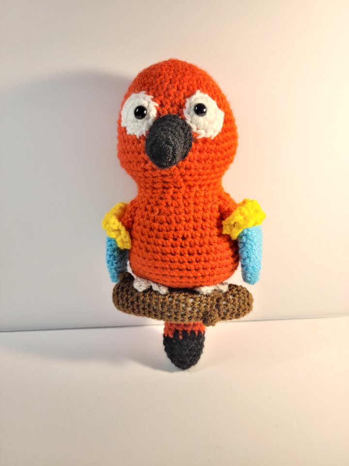 Handmade Amigurumi Parrot Stuffed Animal product image (2)