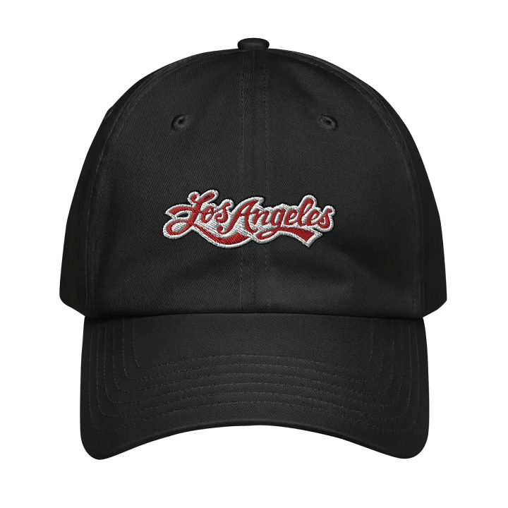 'Los Angeles' Script Red 3D Dad Hat product image (1)
