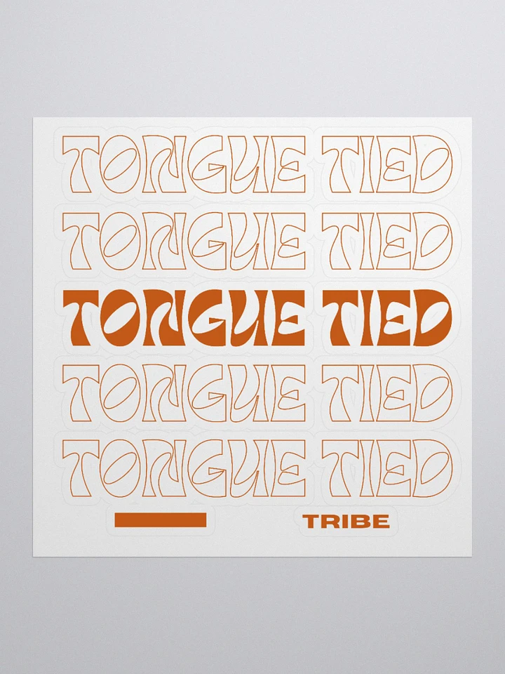 Thank you Tongue Tied Stickers product image (1)
