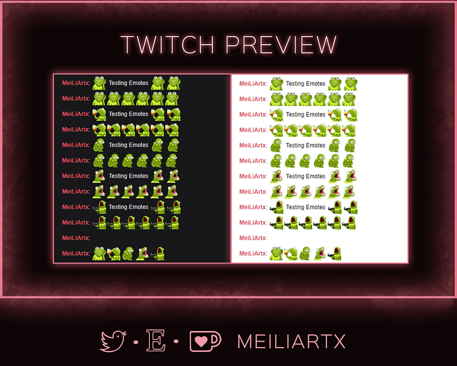 ANIMATED EMOTE SET Kermit Frog Meme Set product image (3)