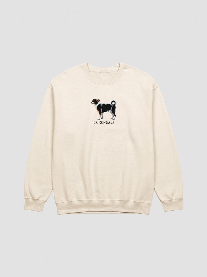 Oh, Chihuahua Sweatshirt (Embroidered) of a Chihuahua(Tricolor) product image (13)