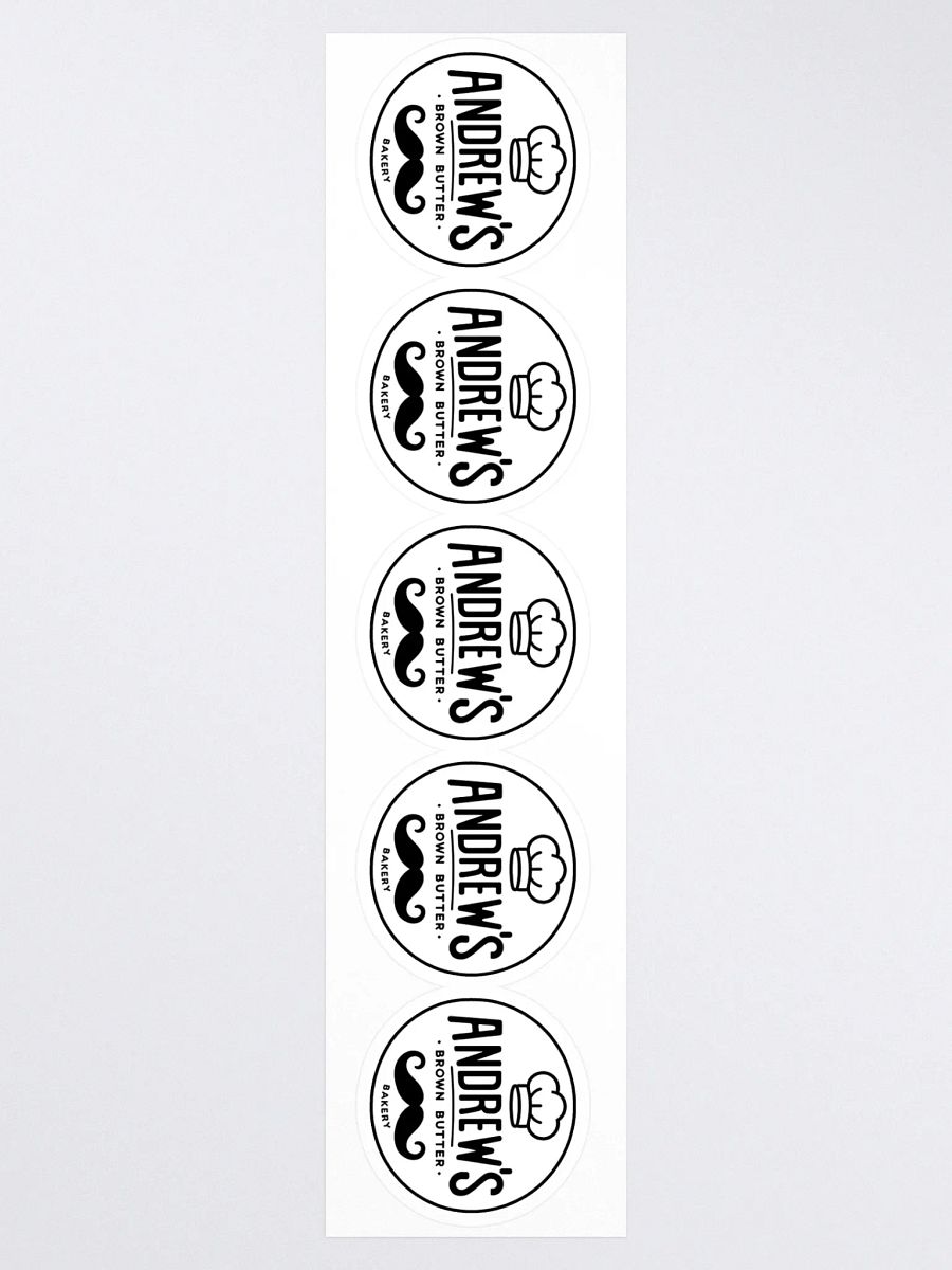 Andrew's Brown Butter Bakery Kiss Cut Stickers (Set of 5) product image (3)