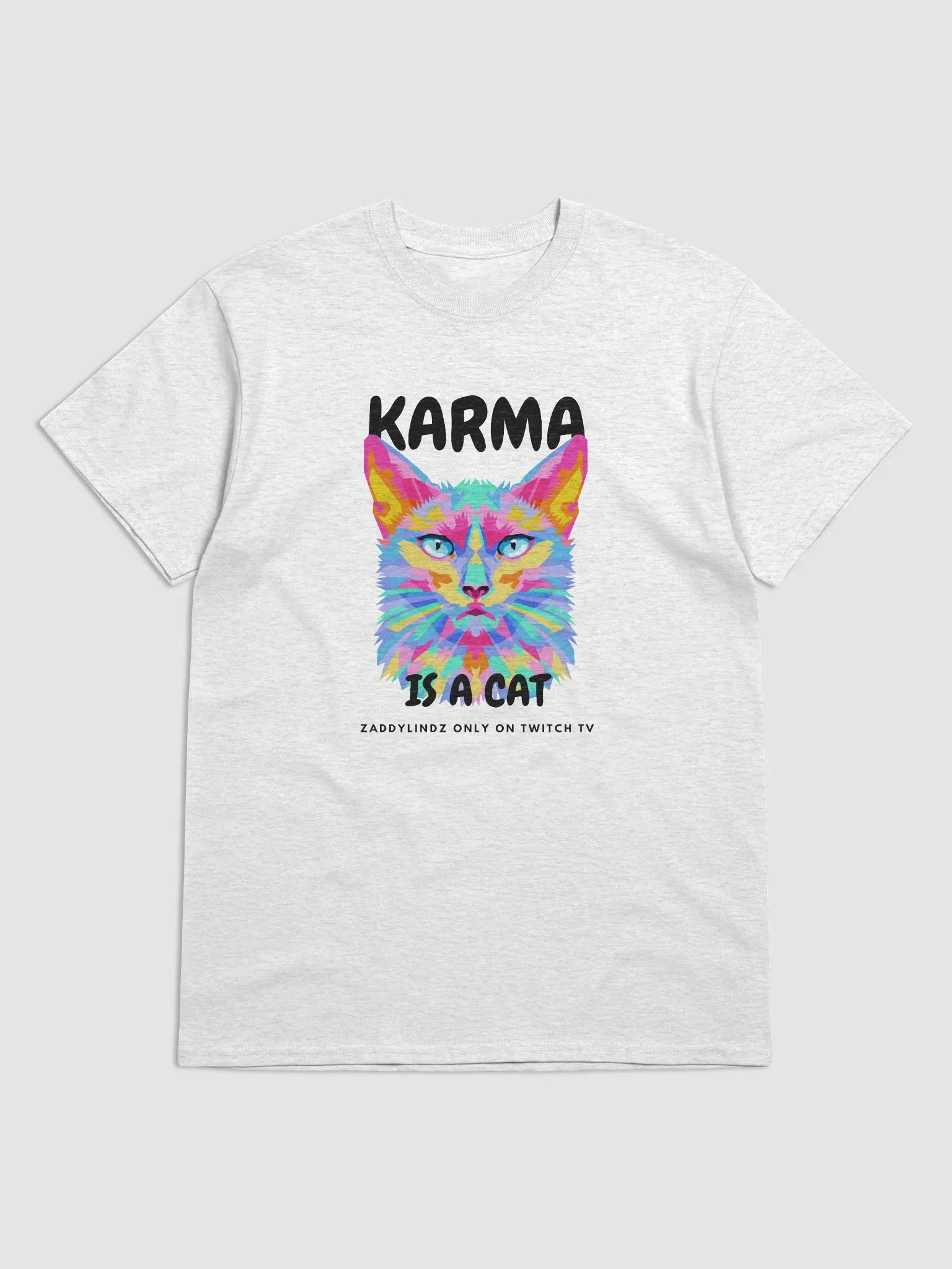 karma is a cat shirt product image (4)