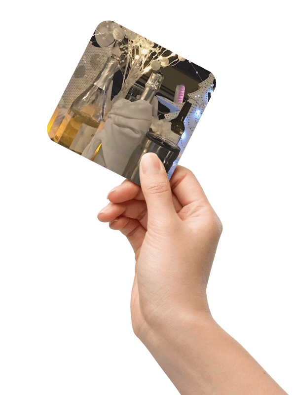 Festive Glossed Cork Coaster Set product image (2)