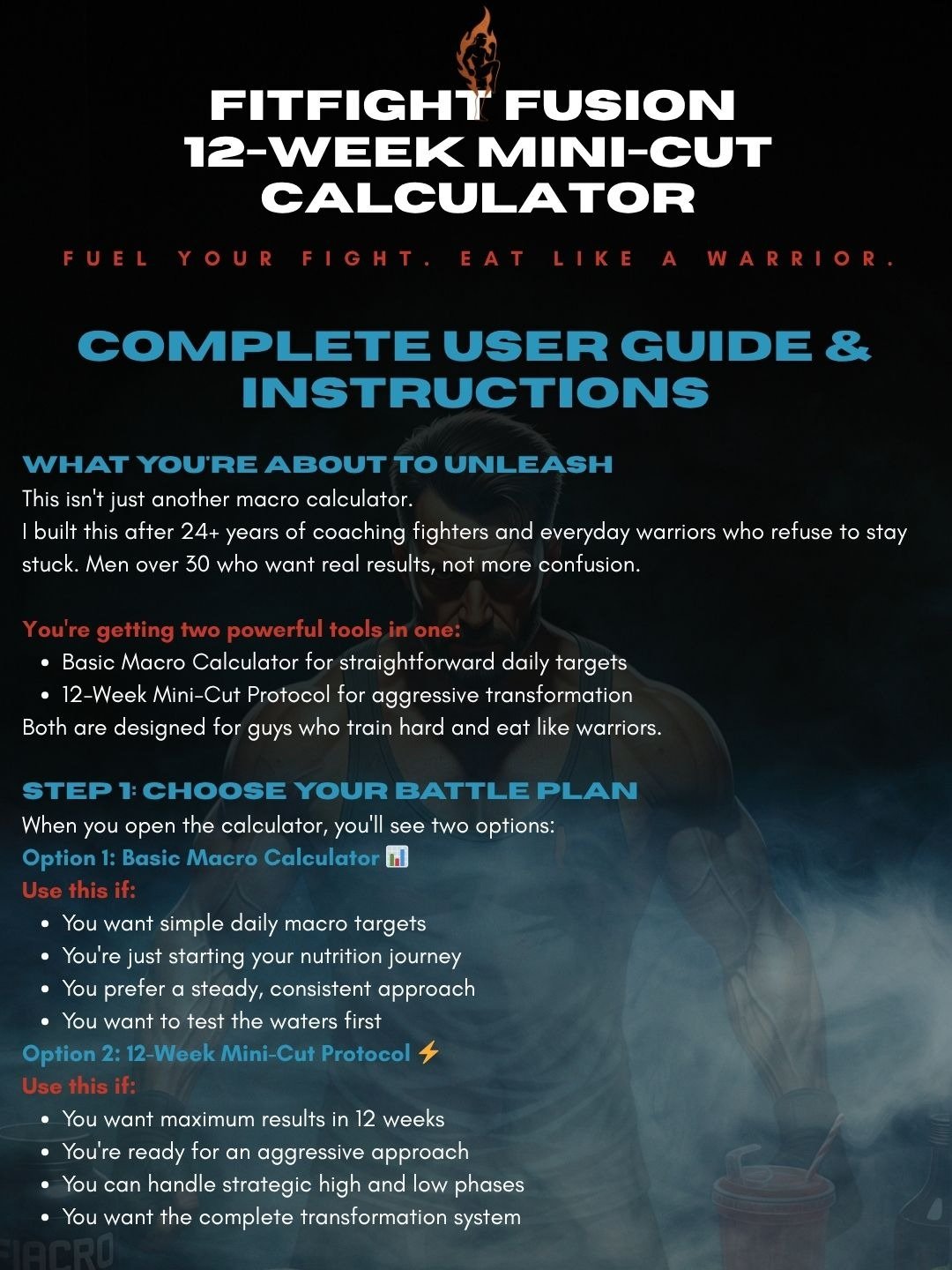 FitFight Fusion 12-Week Mini Cut Calculator product image (3)