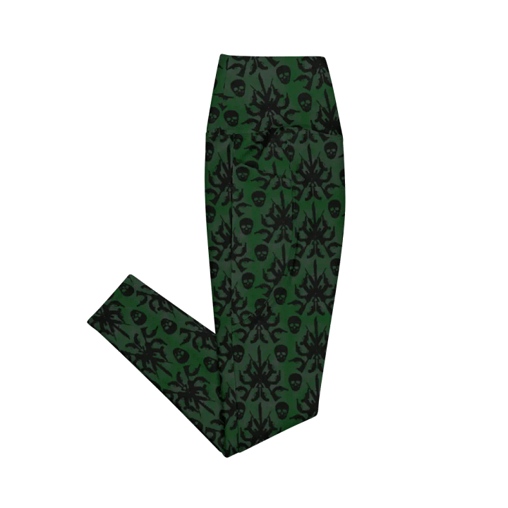 Gothic 2A High Waist Pocket Leggings - Green product image (2)