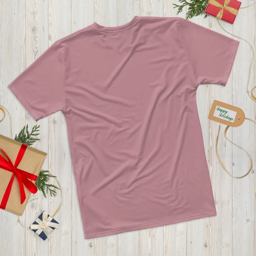 Plain Dusty Pink Soft Summer Men's Crewneck Polyester Heavyweight Premium T-Shirt by Treasure Pie product image (12)