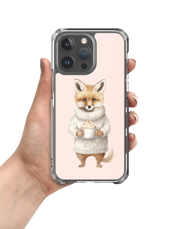 Cozy Fox Knitted Sweater iPhone Clear Case product image (2)