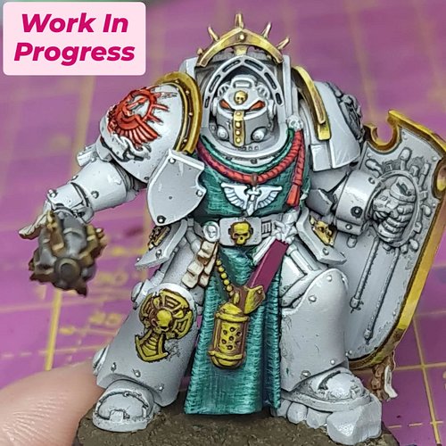 Another Progress shot, a deathwing knight this time :)

 @warhammerofficial
#warhammer40k #warhammer #gamesworkshop #miniatur...
