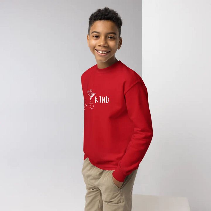 “Bee Kind” Unisex Kids Sweatshirt product image (2)