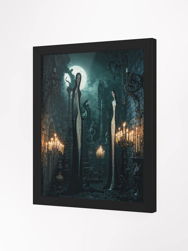 Gothic Moonlit Encounter Framed Print product image (9)