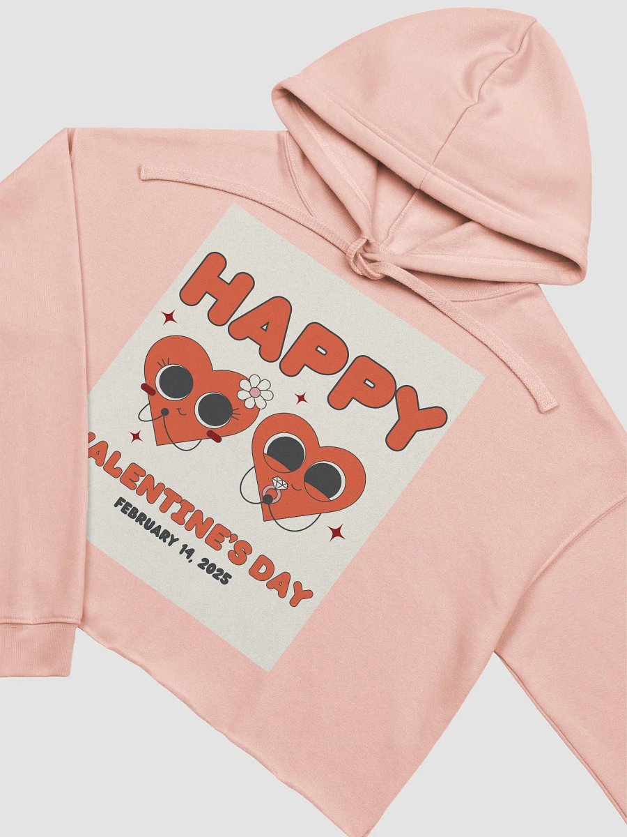 Happy Hearts Valentine's Crop Hoodie product image (3)