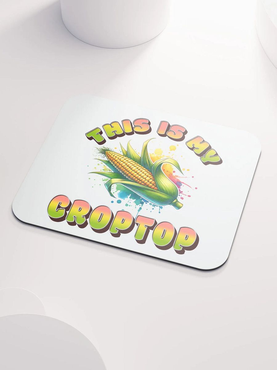 This Is My Crop Top Corn Rainbow Mouse Pad product image (3)