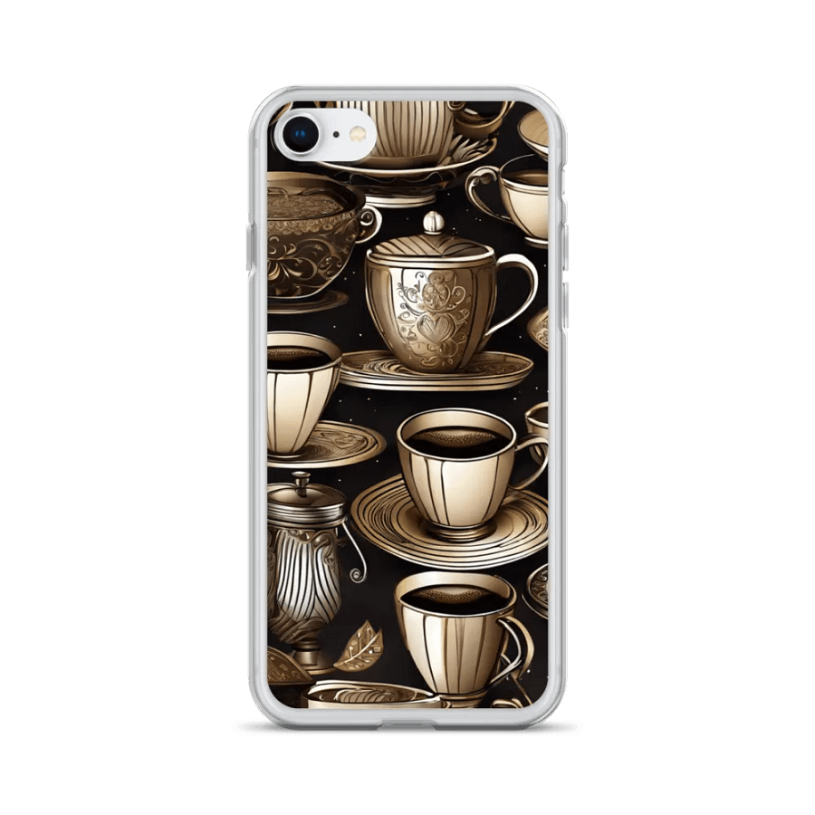 Vintage Elegance Tea and Coffee Cup Collection iPhone Case product image (24)