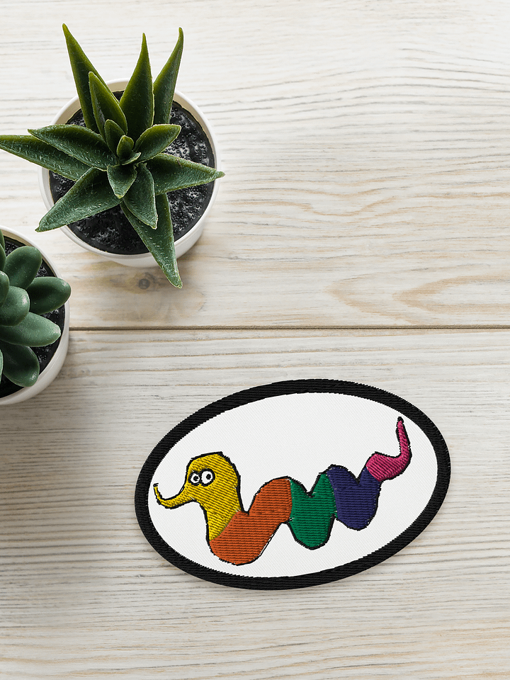 Inch Worm 4 inch oval patch product image (1)