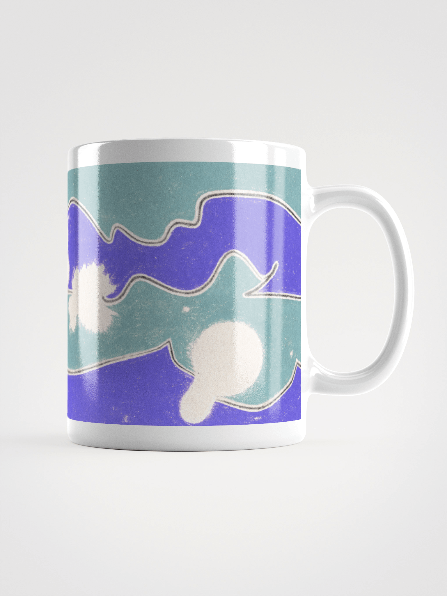 Abstract 8B 04.15.09 White Glossy Mug product image (2)