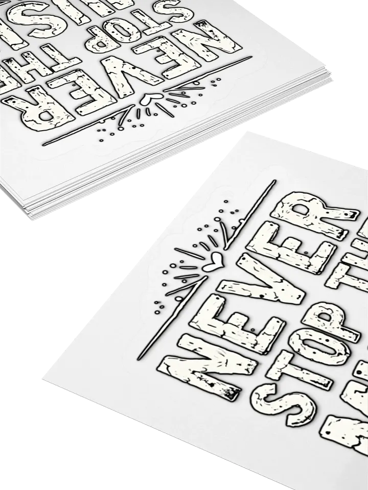 Sticker - NSTM White product image (2)